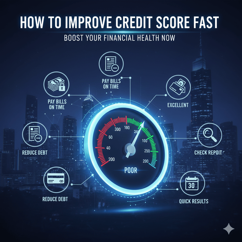 How to improve credit score fast