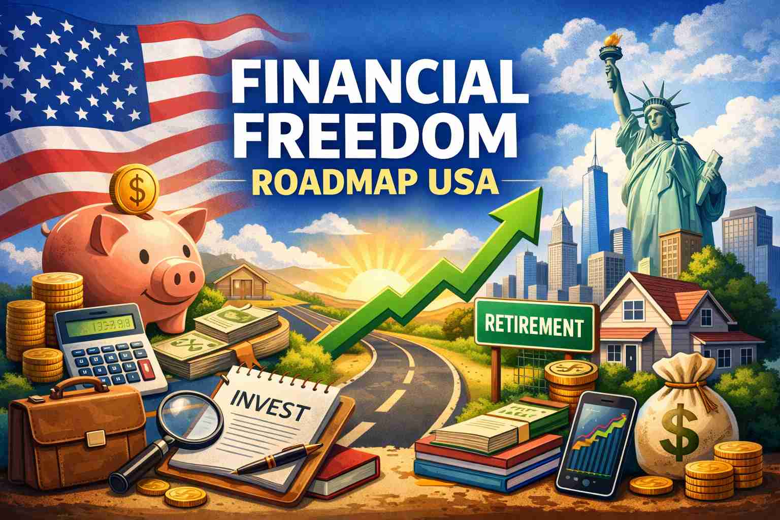Financial Freedom Roadmap USA – A Complete Guide Step-by-Step to Build Wealth and Achieve Independence