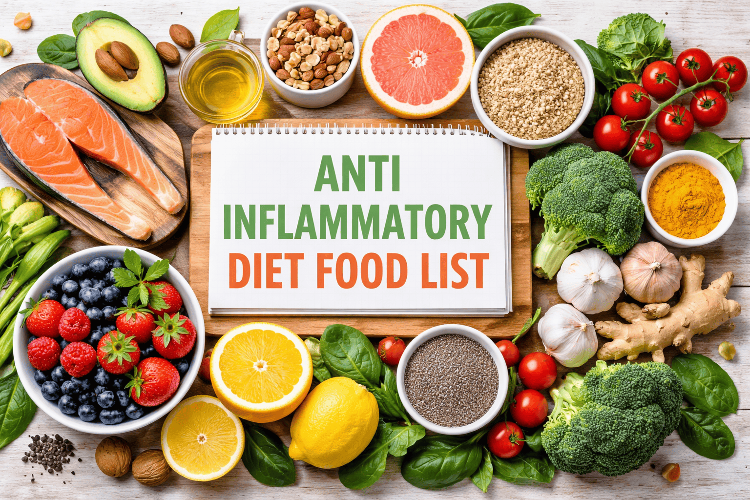 Anti Inflammatory Diet Food List: Complete Guide to Reduce Inflammation Naturally