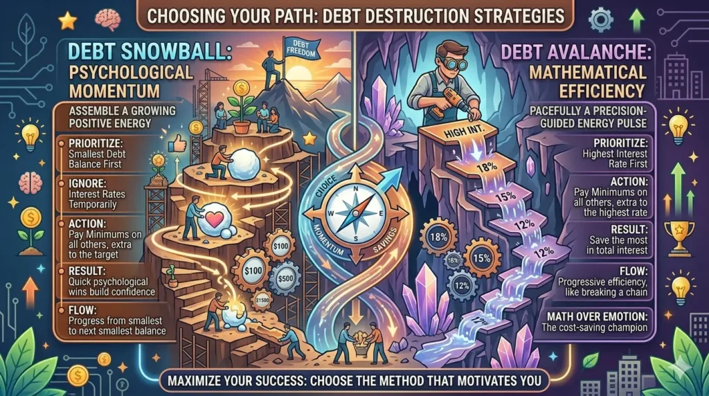Debt Snowball vs Debt Avalanche