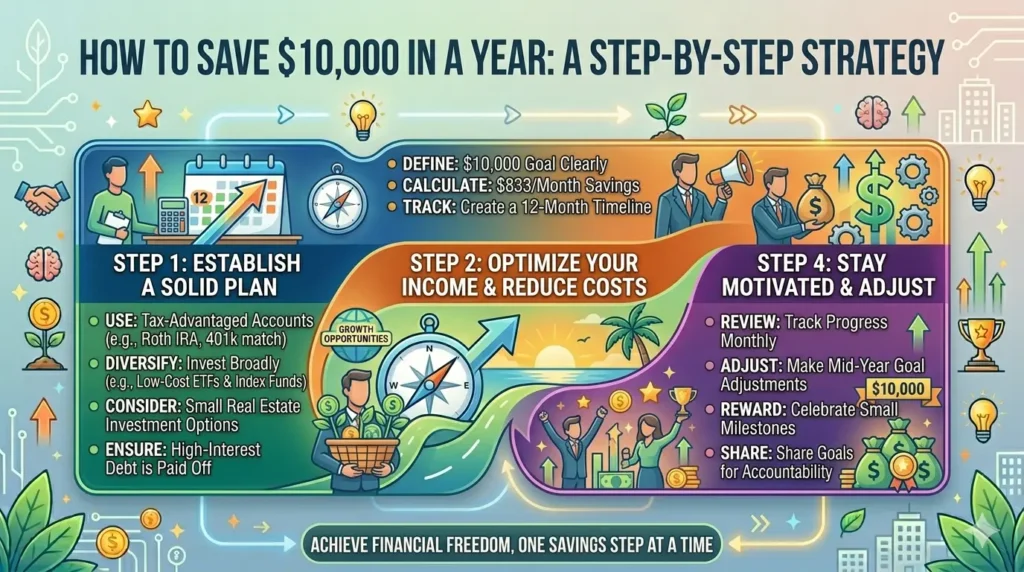 how to save $10000 in a year
