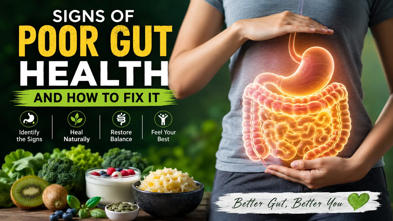 Signs of Poor Gut Health and How to Fix It: The Complete Guide to a Healthier Digestive System
