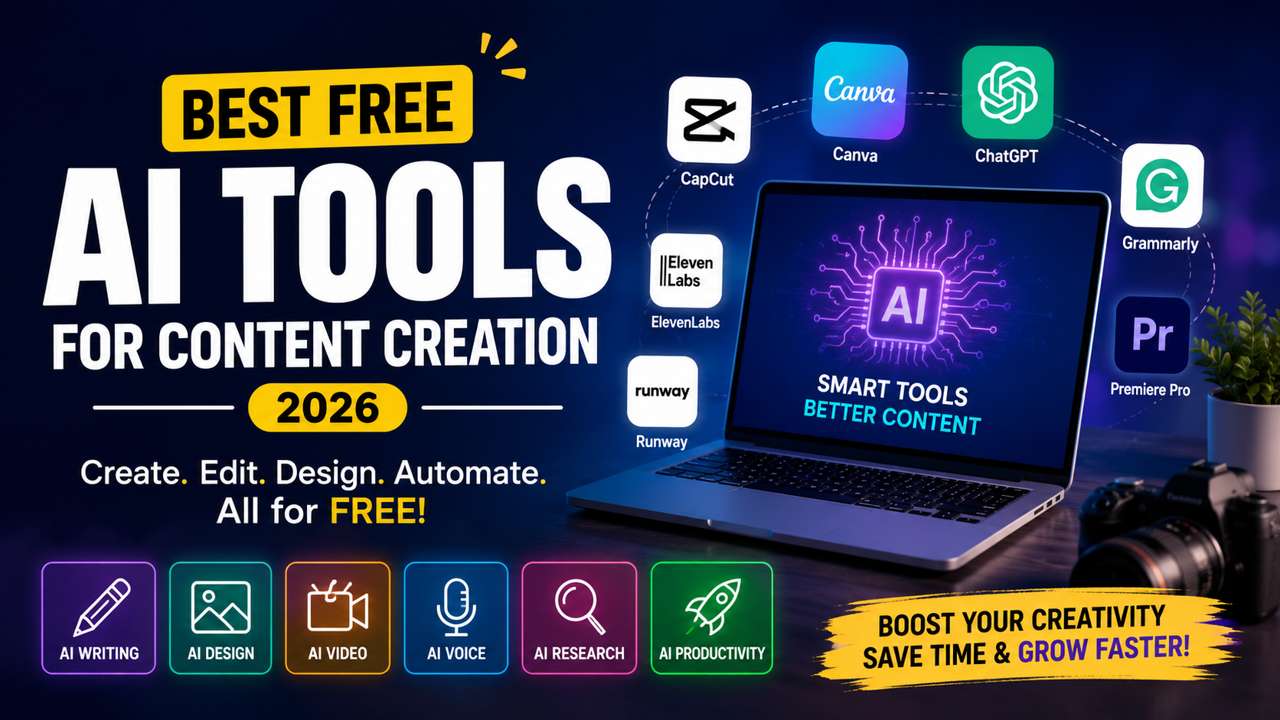 Best Free AI Tools for Content Creation complete guide for beginner